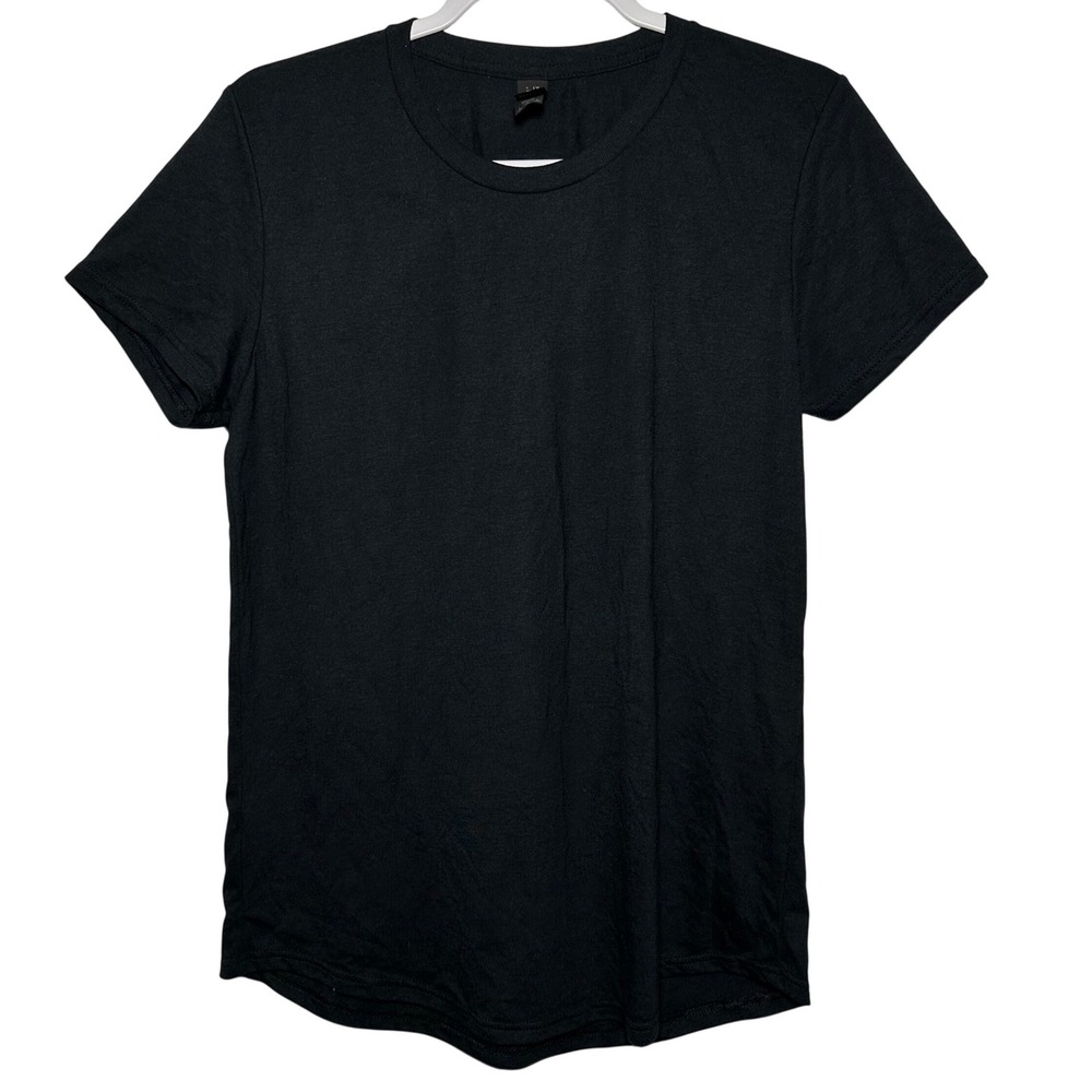 Anvil‎ By Gildan Tri Blend Black Crew Neck Short Sleeve T Shirt Womens Large